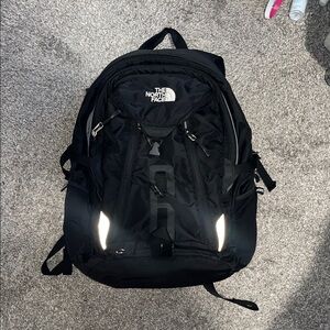 The North Face Black and White Backpack